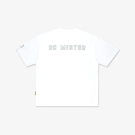 Outline Logo Broad Tee - White