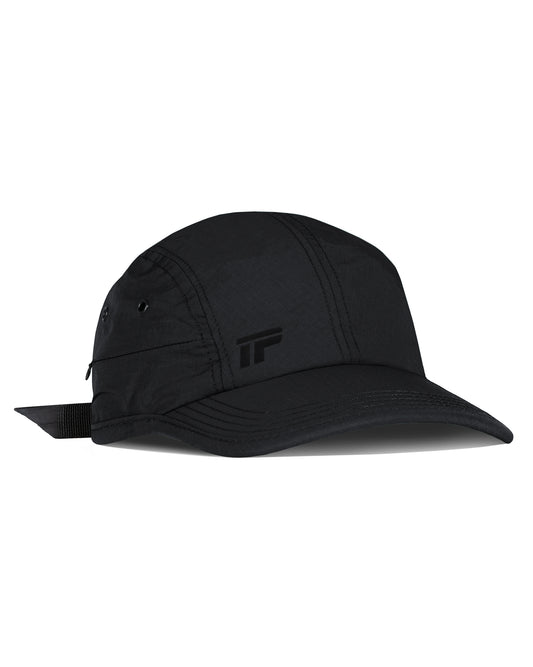 Ripstop Stash 4 Panel Cap - Black