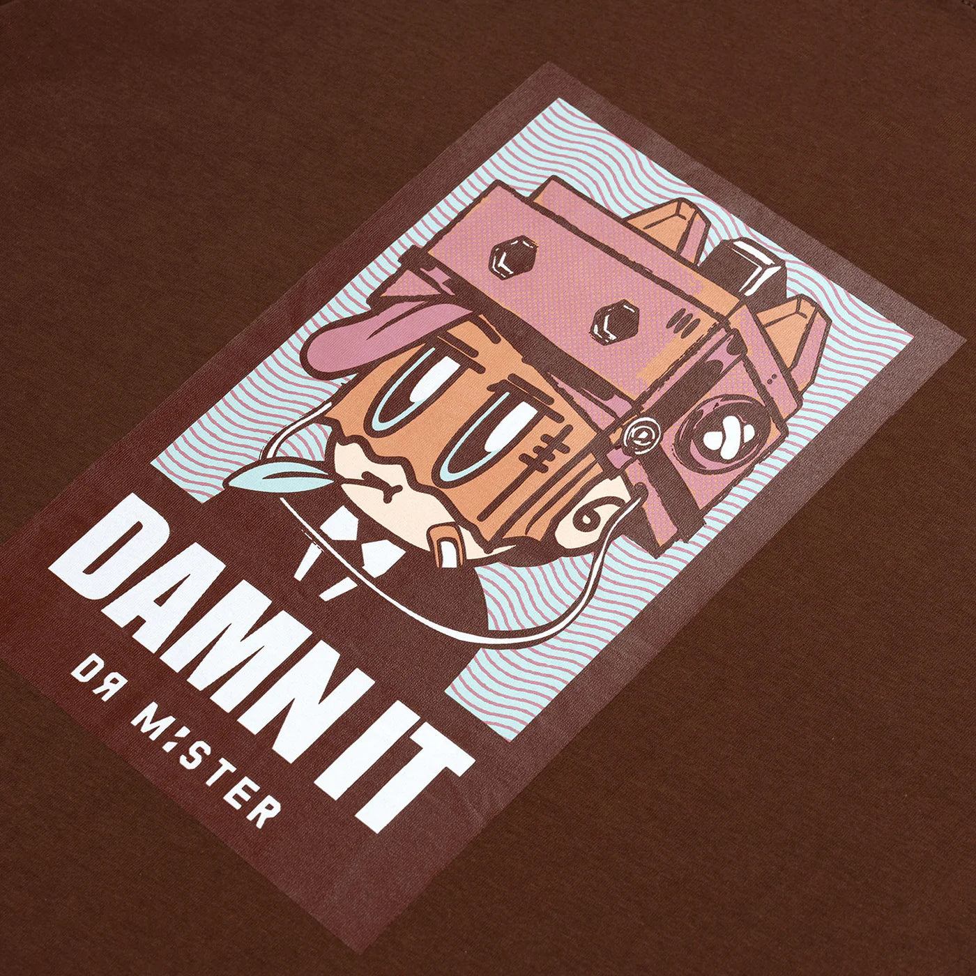 Tough Life Tee- Walnut Brown